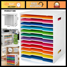 12-Slot Scrapbook Paper Organizer Storage Rack for 12" Paper - Craft Room Offi