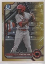 2022 Bowman Draft Chrome Gold Refractor 45/50 Yerlin Confidan #BDC-199 4m4