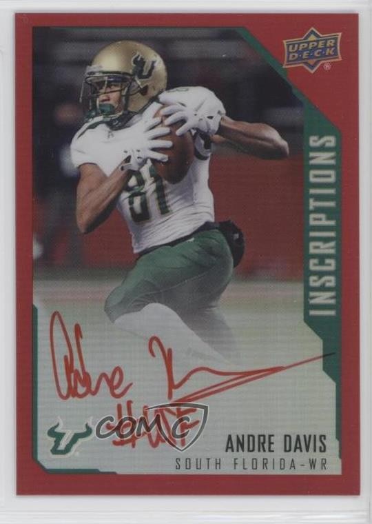 2015 Upper Deck Inscriptions Red 83/149 Andra Davis Andre Davis #AN Auto 0c2