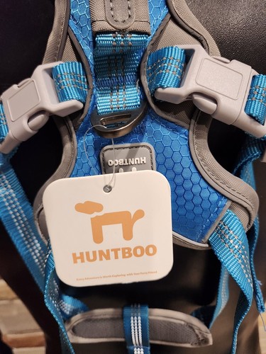 Huntboo Blue No Pull Escape Proof Dog Harness Reflective Dog Vest For Medium Dog - Bild 8 von 13