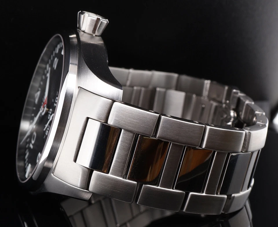 Alpina Startimer Pilot Big Date Small Sec Quartz Steel Watch +Docs AL-280B4S6B - image 2 of 4