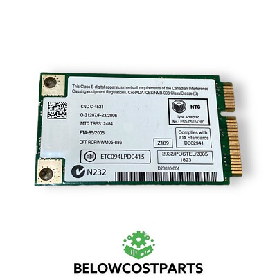 Lot of 30 Intel Pro Wireless WM3945ABG MOW1 Network Connection Card Interface