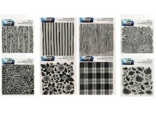 Ranger Simon Hurley Create. Cling Background Stamp 6"x6" UPDATED OFTEN, YOU PICK