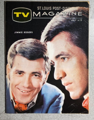 TV MAGAZINE St. Louis (MO) Post-Dispatch July 6, 1969 Jimmie Rogers cover