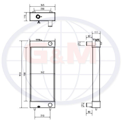 Radiator for DEVELON Tracked Excavator  12026