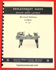 SOUTH BEND 9"-24" Revised Early Vintage Metal Lathes Parts Manual 1906-39 1083