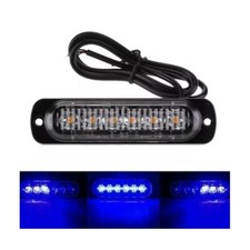 Lampeggiante LED 6 BLU 18W Barca Soccorso Ambulanza polizia Carabinieri