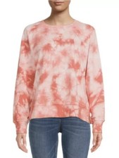Time and Tru Women  s Fashion Tie Dye Raglan Sweatshirt French Terry Small 4-6 