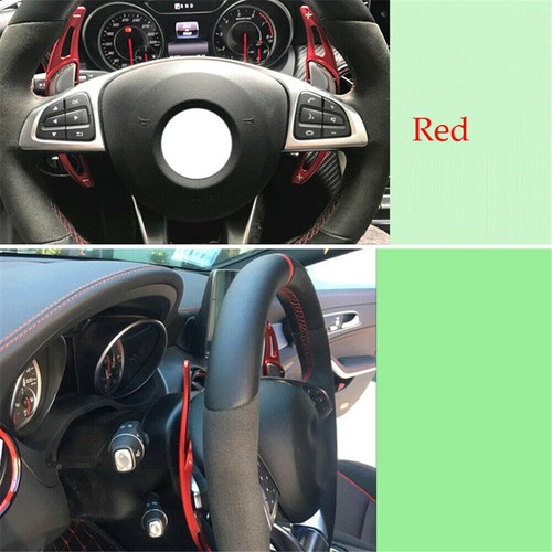 2pcs Alloy Steering Wheel DSG Paddle Shifters Extension For Mercedes E Class AMG - Picture 9 of 10