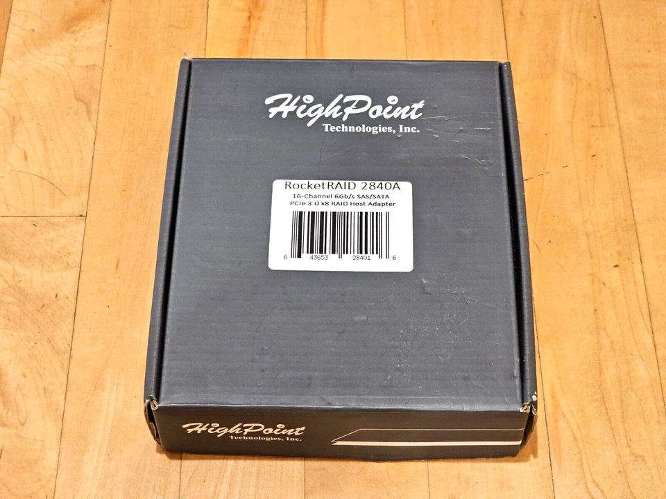 HIGHPOINT ROCKETRAID 2840A 16 PORT PCI-E 3.0 x8 SATA SAS 6Gb/s RAID HBA - Image 3 of 3