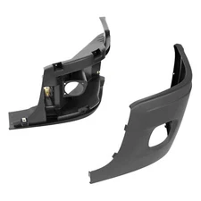 Black Left Front Bumper Reinforcement & Cover For Freightliner Cascadia 08-2017