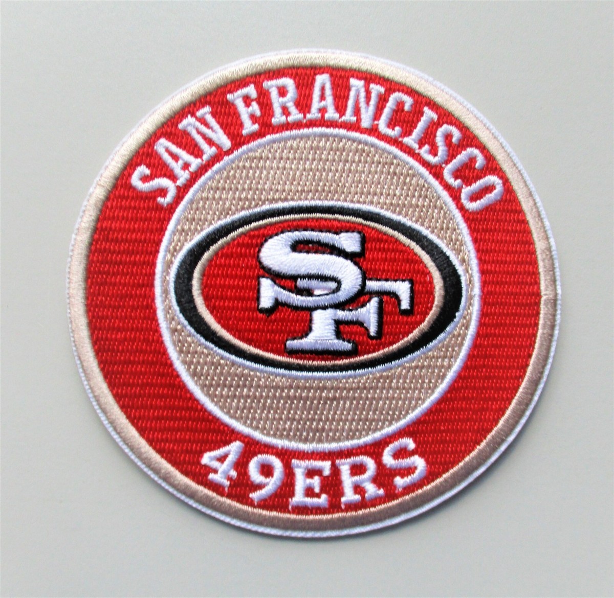 くすぶり　NFL 49ers 刺繍ロゴ ゴールド San Francisco 49ers BIG 5.25