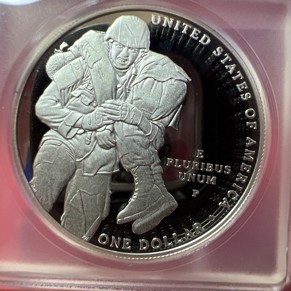 2011 MEDAL OF HONOR Silver Commemorative Dollar ICG PF69 DCAM FLASHY WHITE - Image 4 of 4