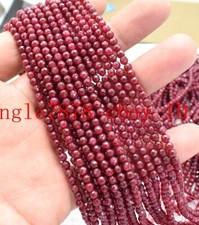 Wholesale 10 Strand 3MM Brazil Red Jade Round Gemstone Loose Beads 15" AAA