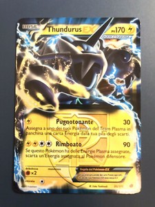 THUNDURUS EX 38/116 - RARA FOIL - PLASMA FREEZE - ITALIANA - ANDYCARDS