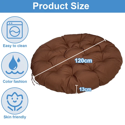 Papasan Chair Cushion Waterproof Oxford Cloth Circle Stuffed Egg Chair Cushions - Picture 60 of 111