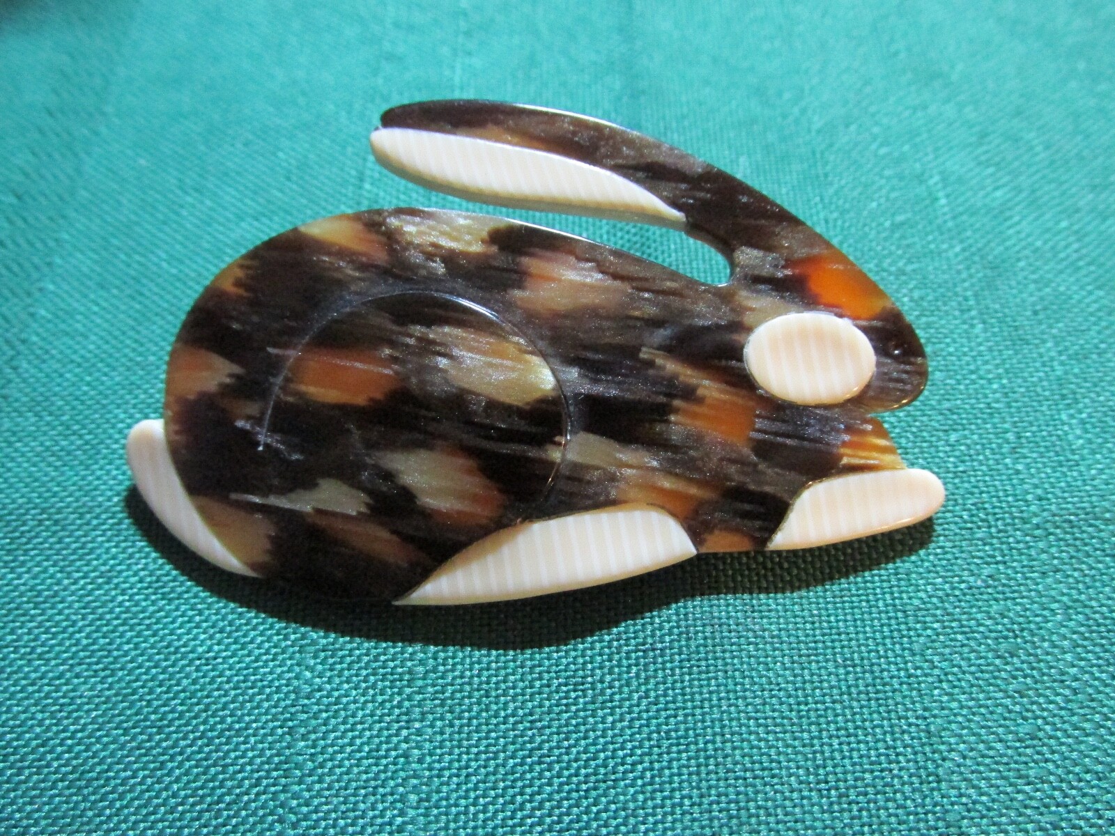 Rare Genuine Vintage Lea STEIN Paris RABBIT Brooch - Gem