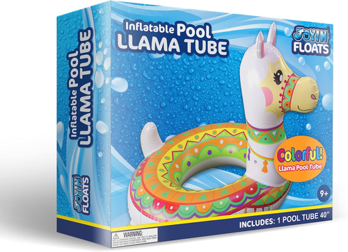 JOYIN Aufblasbarer Lama-Schwimmring 110,5 Cm, Wasser Luftmatratze Pool,Schwimmti - Bild 7 von 12