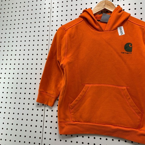 Carhartt Hoodie Sweatshirt Youth Boys Small Size 8-10 Orange Pullover 17x19.5 - Picture 3 of 17