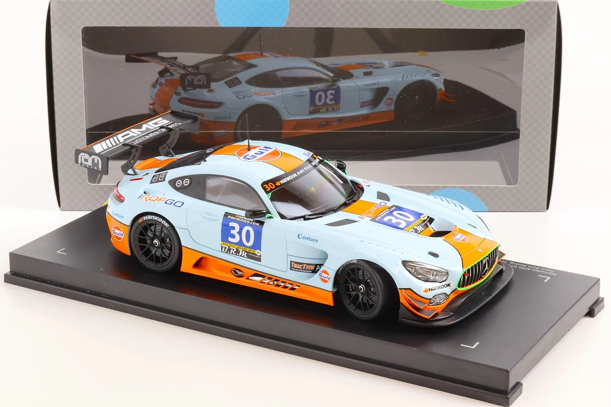 1:18 Paragon Mercedes AMG GT3 Team RAM Racing #30 Gulf Hankook 24h