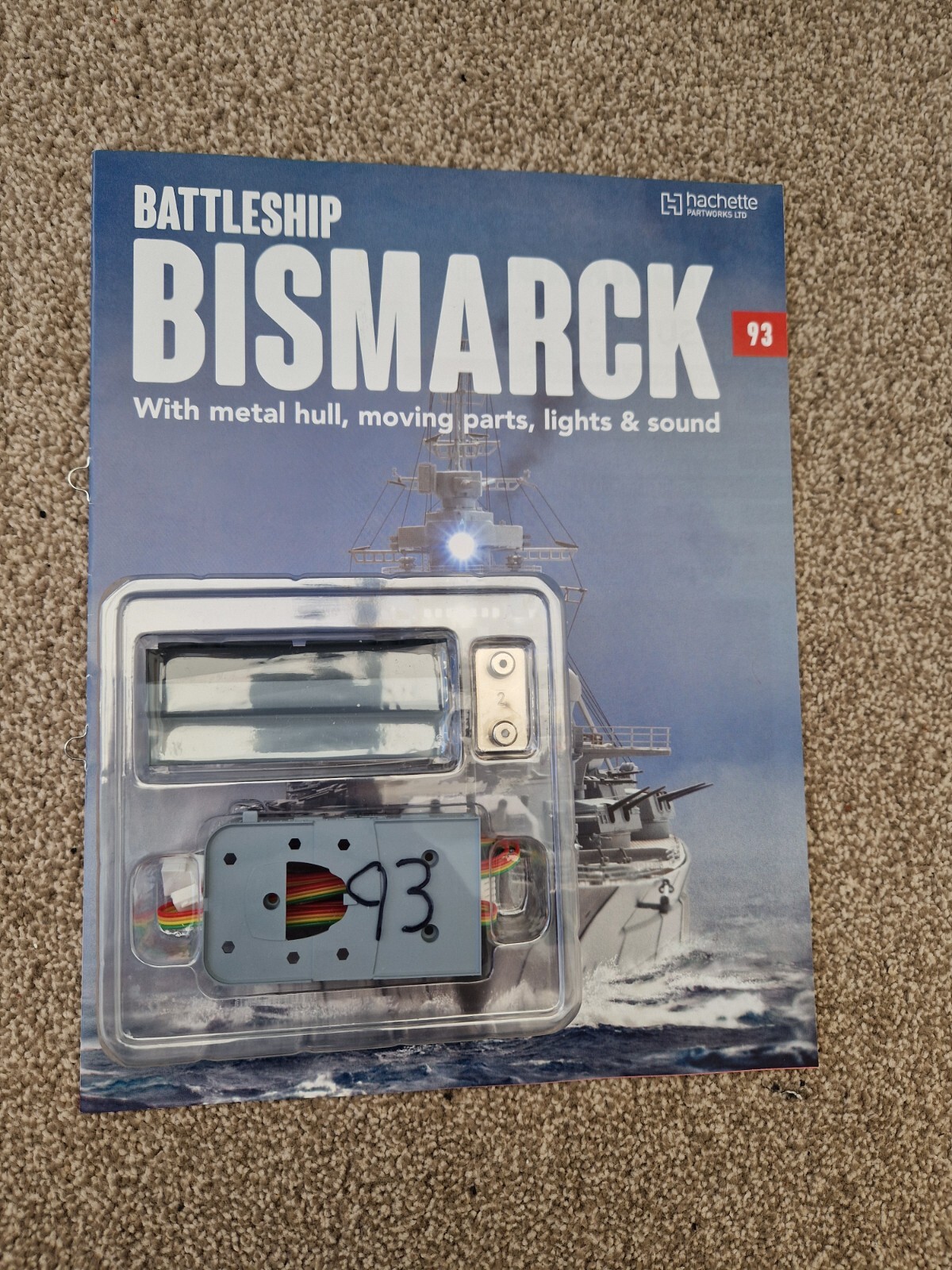 1/200 HACHETTE BUILD THE BISMARCK SHIP MODEL BATTLESHIP ISSUE 93 INC PART