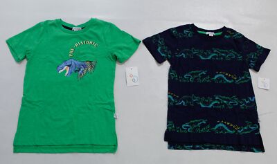 Flapdoodles Boy's Mcguire 2 Pack Short Sleeve Tee Set MP7 Dinosaurs Size 6 NWT