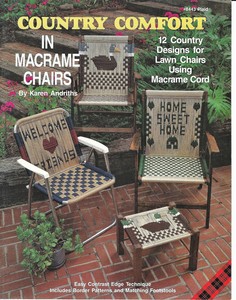 Country Comfort In Macrame Chairs Pattern Book 12 Designs Duck