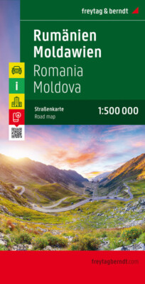 Rumänien - Moldawien, Straßenkarte 1:500.000, freytag & berndt | 2021 | deutsch