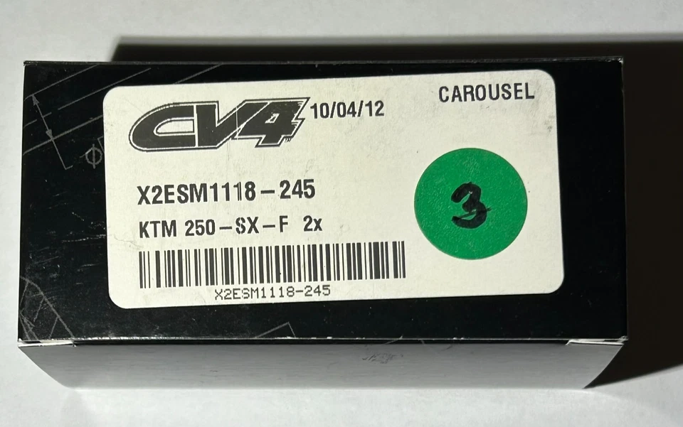 Xceldyne CV4 X2 X2ESM1118-245 KTM 250 +.010" EX Inserto de asiento de válvula 1 pieza. Foto 2 de 2