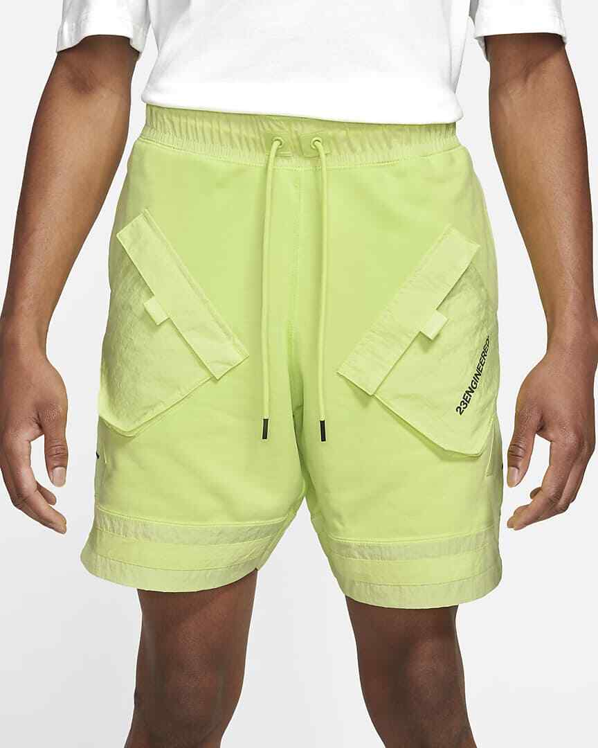 Jordan 23 Engineered Fleece Shorts Men's SZ L Lemon Green DA7202
