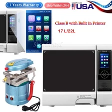 Dental 17/22L Class B Medical Autoclave Steam Sterilizer/ Vacuum Forming Machine