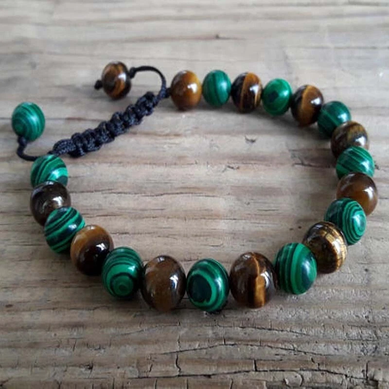 Tiger Eye Malachite Energy Muse Transformation Healing Charm