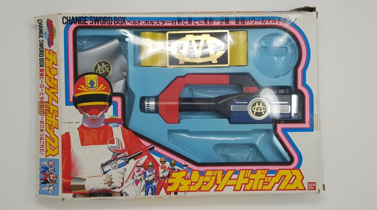 Power Ranger Changeman Dengeki Sentai Japan 1985 Change sword Box