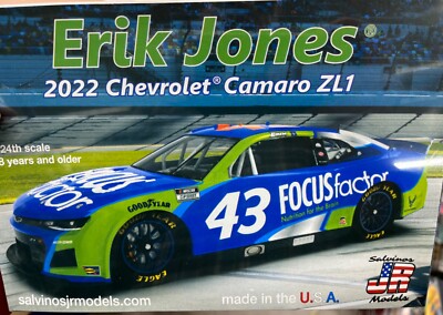 SALVINO/JR Eric Jones Focus Factor Camaro ZL1 2022 RICHARD PETTY KIT McM 1/25