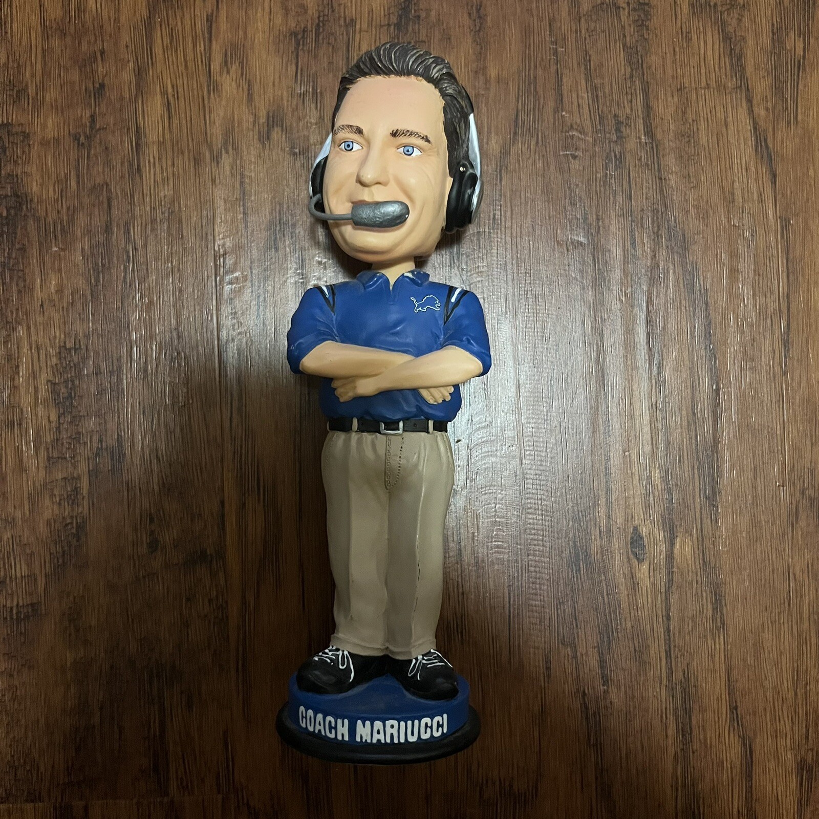 Detroit Lions NFL Steve Mariucci Legends of the Field Coach Bobblehead