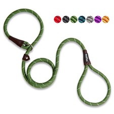 Slip Lead Dog Leash - 6FT x 1/2" Reflective Durable Training Rope Heavy Duty ...