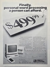 Smith Corona Personal Word Processor New Canaan CT Vintage Print Ad 1986