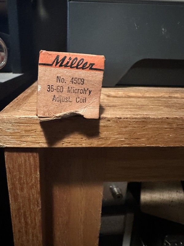 JW MILLER 4509 RADIO PRODUCTS 35 TO 60 MICRO HENRIES RF CHOKE COIL