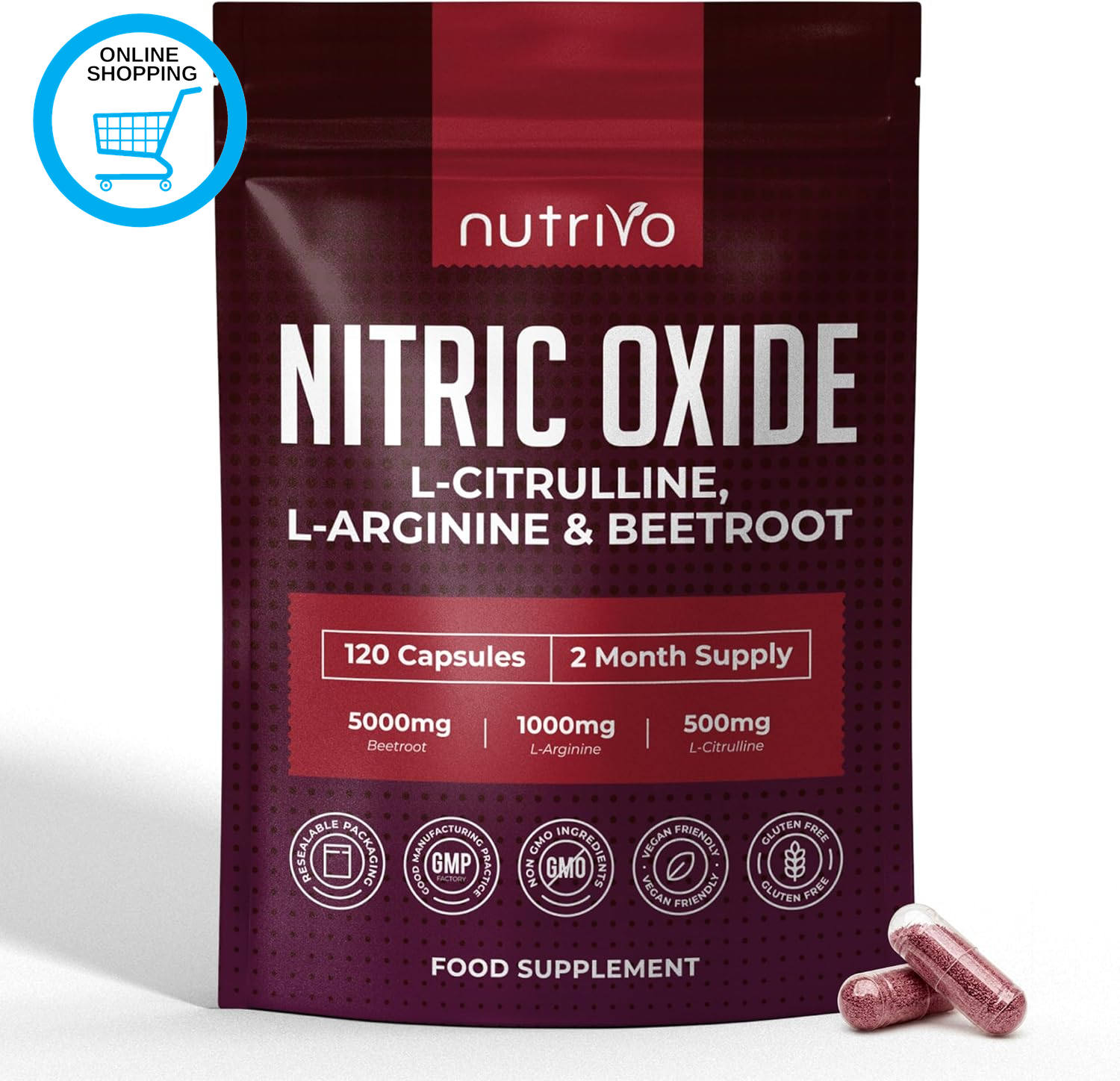 Nitric Oxide Supplements 6500Mg | Nitric Oxide Supplements for Men | L Arginine