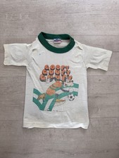 Kids Vintage Goofy Disney Ringer T Shirt Very Rare Size 4T Natural And Green  