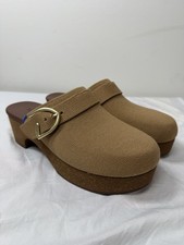 ROTHY'S The Buckle Clog Brown Butternut Women  s US 7.5 EU 37.5 UK 5 New W/ Box