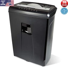 High-Security Micro-Cut Paper Credit Card Shredder 6-Sheet Capacity Safe Use
