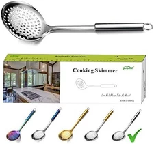 Stainless Steel Cooking Skimmer Slotted Spoon