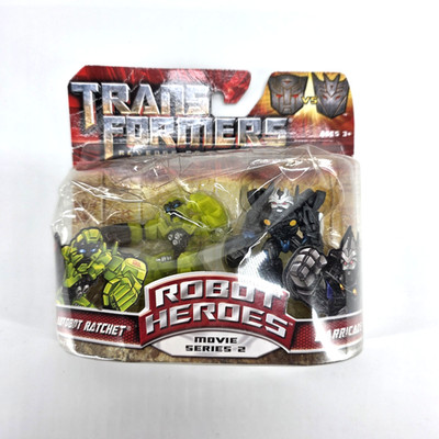 Transformers ROTF Robot Heroes Movie Series 2 Autobot Ratchet Vs Barricade New