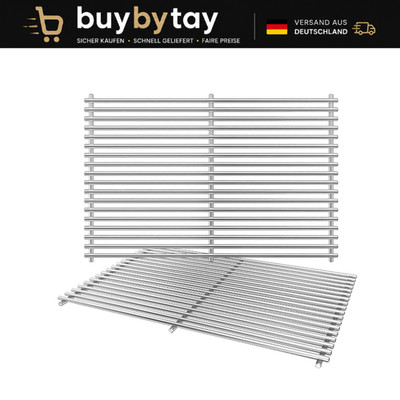 Grillrost Edelstahl 44,4 x 30 cm für Weber Spirit 300 Serie 2 Stück Ersatzteile