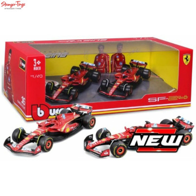 BURAGO 36839 RACING FERRARI SF 24 SAINZ E LECLERC 1/43 SCALE 251165