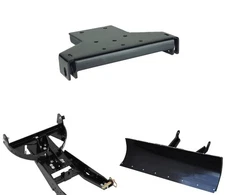 Black 72" Straight Blade UTV Snow Plow Kit For Pol RZR S 800 2008-2014