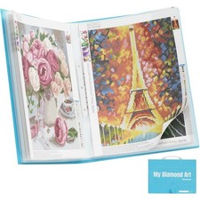 A3 Storage Book for Diamond Art Kits, Portfolio Folder for Diamond Painting A...