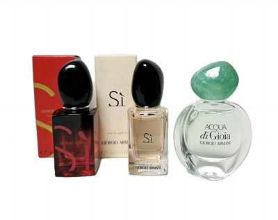 Armani Acqua di Gioia 5 ml & Si 7 ml & Passione Intense 7 ml Parfum Miniaturen 