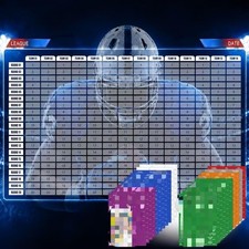 Fantas Football Draf Board Kit 2026-2027   Traceless 690 Labels
